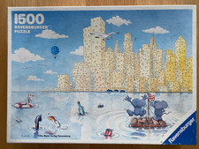 Ravensburger 1000 piece puzzle RAFT JOURNEY TO NEW YORK - Alex Verkerke Studios