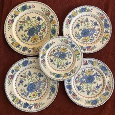 Masons 5 x Plates "Regency" Plantation Colonial Pattern