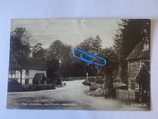 The Village, Newtown, Newbury. Vintage Car Outside The Swan Inn RPPC Posted 1927