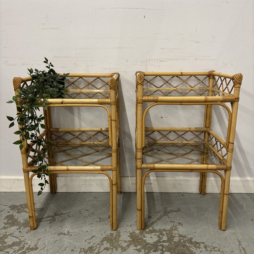 Pair vintage bamboo and - pair,