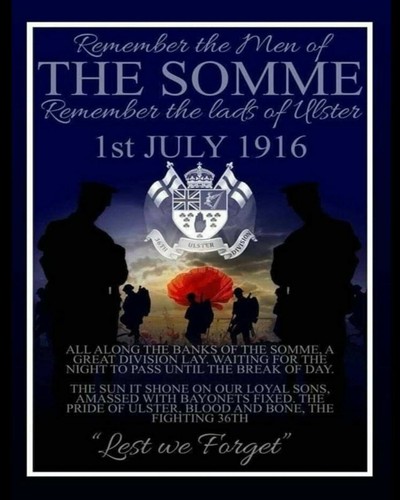 Remember the men somme - remember,