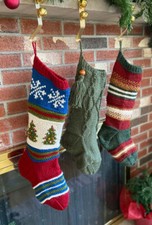 Knitting pattern copy 2572.   Christmas stockings.  22 inches long.  Chunky
