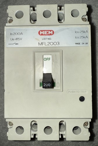 Eaton mem 200a mccb - 200a,