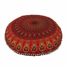 Round Floor Cushion Cover