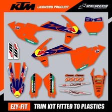 KTM MOTOCROSS MX GRAPHICS AND PLASTICS KIT SX SXF XC XCF 2016-2018 RB25 ORANGE