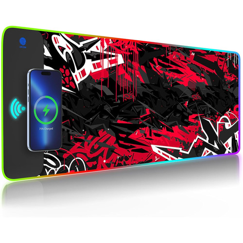 Large gaming mouse pad with - large,