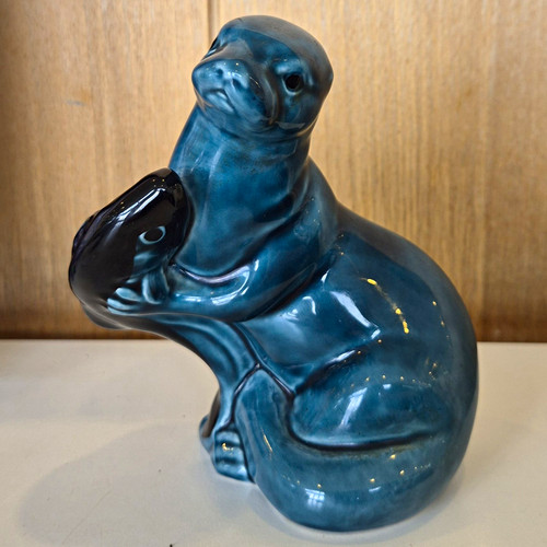 Poole pottery blue glossy - poole,