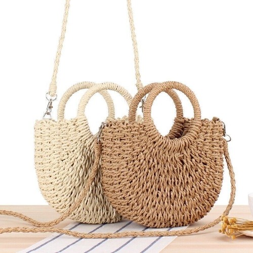 Women wicker handbag totes - handbag,