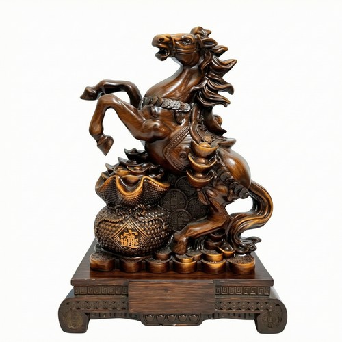Rearing horse statue - rearing,