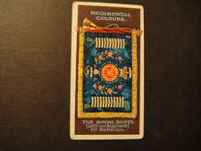 GALLAHER 1899  REGIMENTAL COLOURS & STANDARDS #168 ROYAL SCOTS LOTHIAN REGIMENT