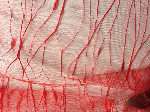 Meters wide mesh lace trim - ,