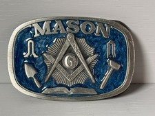 Masonic Pewter Belt Buckle