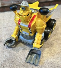 Tonka Mascot Digger Truck Vintage, Large 14" Interactive Talking Yellow Tested
