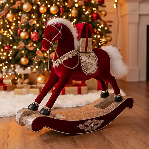 Large red velvet - red,