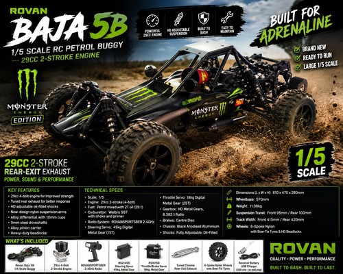 Rovan baja monster energy - rovan,