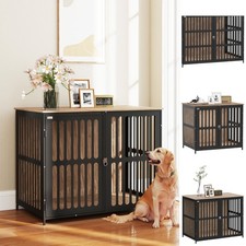 PawHut Dog Crate Furniture with Anti-Chew Resistant Mesh