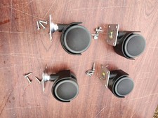 Ikea ALEX Caster Wheel for Drawer Unit/Desk, Black 104.806.07, PACK of 4