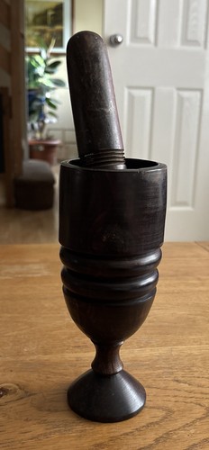 Antique georgian treen turned - antique,