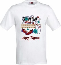 PERSONALISED BOWLING FUN FUNNY HUMOUR FULL COLOR SUBLIMATION T SHIRT