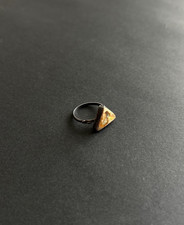 Vintage Mexican Fire Opal Orange Sterling Silver Women's Ring