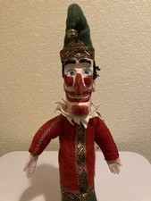 Vintage Punch & Judy ' Mr Punch ' Puppet , Hand Made & Painted. Free P&P.