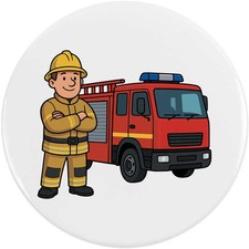 'Fire Engine & Firefighter'