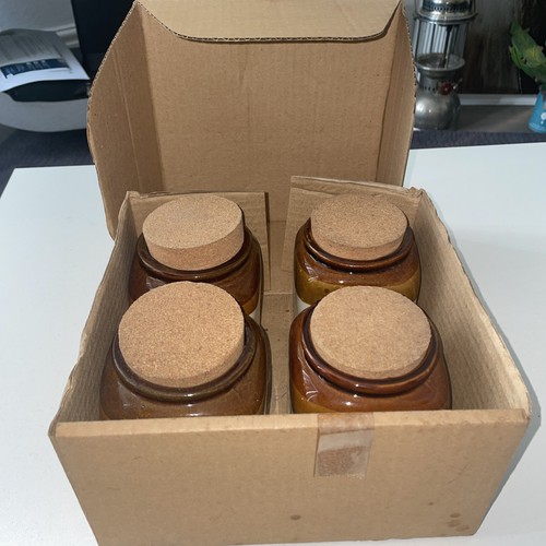 Vintage salt glazed brown - 4x,