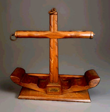 Antique HMS Victory Pipe Stand createf From Ship's Salvaged Oak