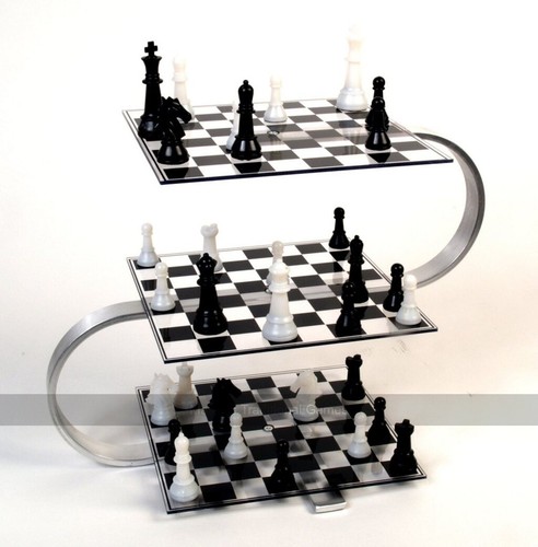 Strato multilevel chess set - 3d,