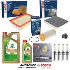 FOR VW GOLF R TSI 4MOTION DSG MK7 A7 5G 2.0 PETROL BOSCH FILTER SERVICE KIT & 6L