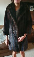 Musquash fur coat Geniune