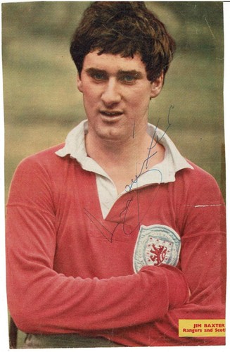 Jim baxter signed 1964 - baxter,