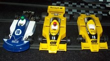 3 VINTAGE SCALEXTRIC CARS