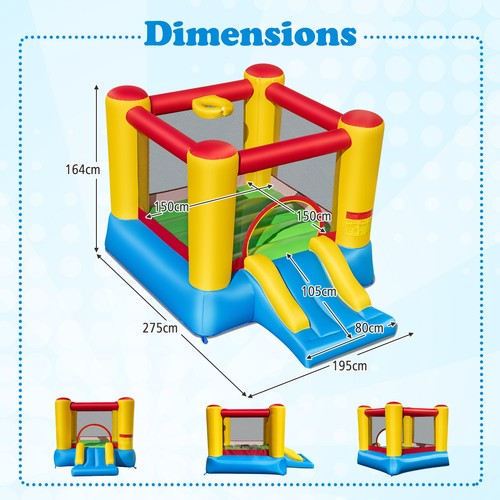 Inflatable bounce house - house, kids