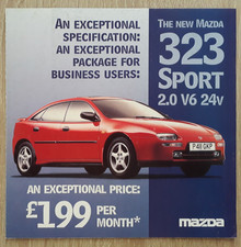 Mazda 323 Sport 2.0 V6 24V Brochure c.1997
