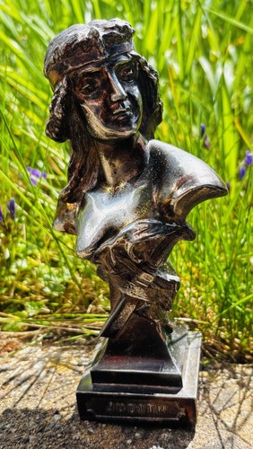 Artdeco white metal bust - artdeco,
