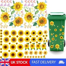 Wheelie bin stickers flowers - stickers,