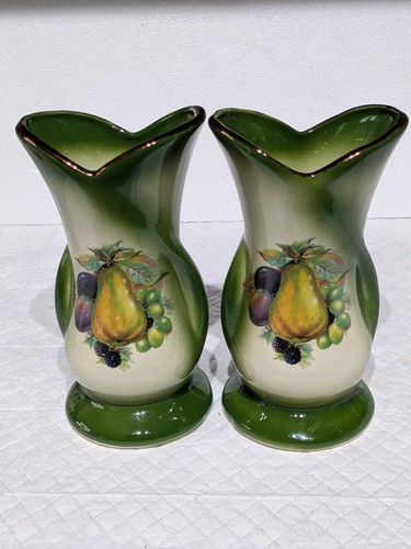 Pair vintage 23cm green - of,