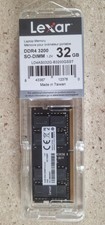 32GB Lexar DDR4-3200 SODIMM CL22 1.2V Laptop RAM– Tested, Opened - 2 available