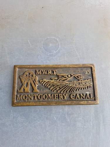 Brass plaque canal - brass,