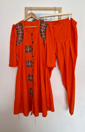 Womens orange embroidered - orange,