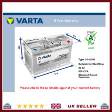 AGM Car Battery fits MERCEDES