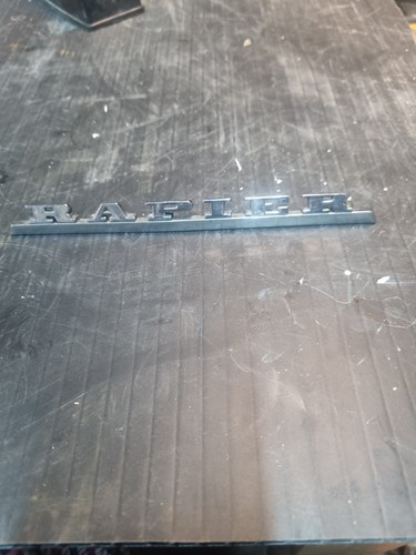 Rapier chrome car badge - rapier,