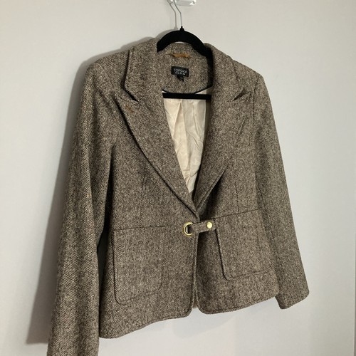 Topshop tweed blazer - tweed, womens