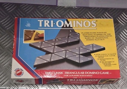 Vintage 1986 triominos game - 1986,