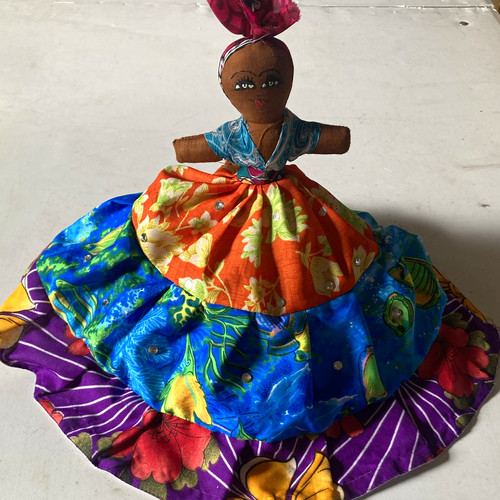 Rag cloth girl doll 2 - cloth, s
