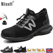 Men's Mesh Safety Trainers Work Shoes Plastic Toe Composite Hiking Walk Boots