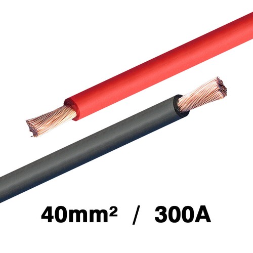 40mm battery cable 300amps - 40mm²,