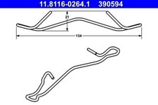 Brake Caliper Spring ATE Fits