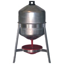 New Large 30L Galvanised Metal Chicken Drinker / Tripod Drinker for all Poultry